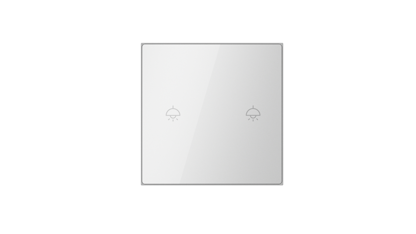 Nature Switch (White Glass - White 2 way) LS220-WF2
