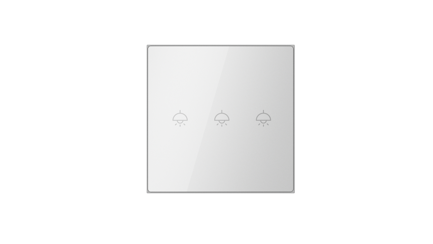 Nature Switch (White Glass - White 3 way) LS220-WF3