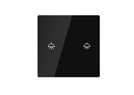Nature Switch (Black Glass - White 2 way) LS220-GM2